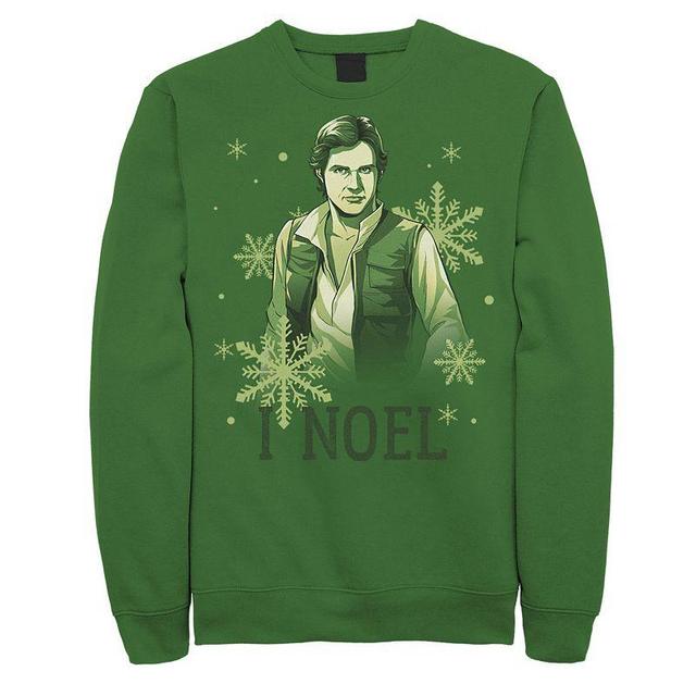 Mens Star Wars Han Solo I Noel Christmas Snowflake Sweatshirt Product Image