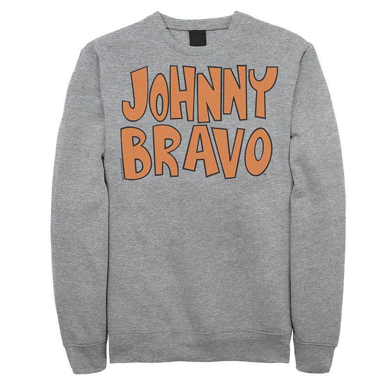 Mens Cartoon Network Johnny Bravo Logo Sweatshirt Med Grey Product Image