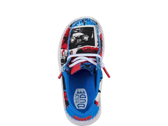 Hey Dude Kids Wally Boombox (Toddler) (Red/White/Blue) Men's Shoes Product Image