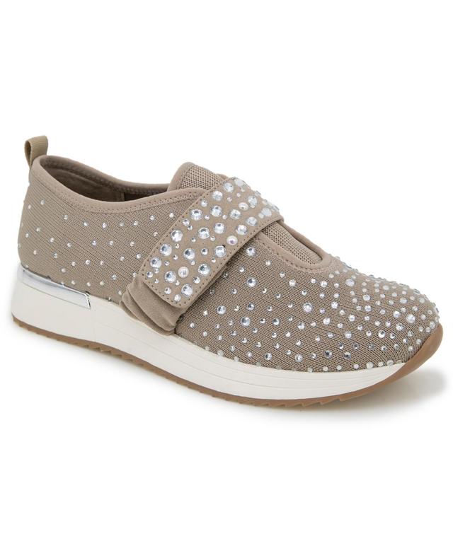 Kenneth Cole Reaction Womens Cameron Jeweled Adjustable Closure Sneakers Product Image