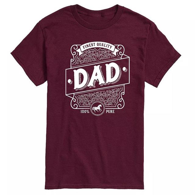 Mens Dad Liquor Label Graphic Tee Product Image