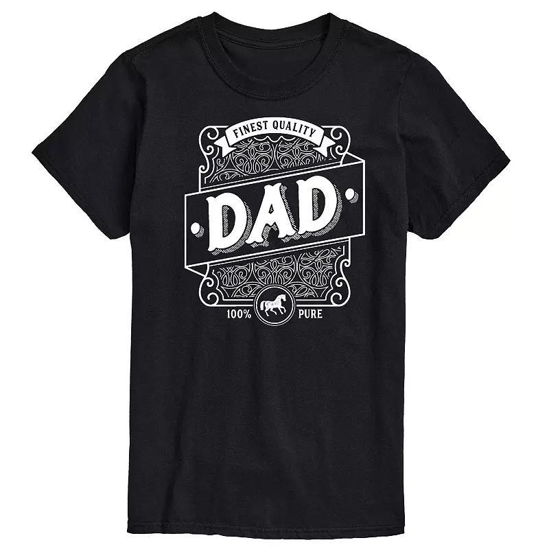 Mens Dad Liquor Label Graphic Tee Product Image