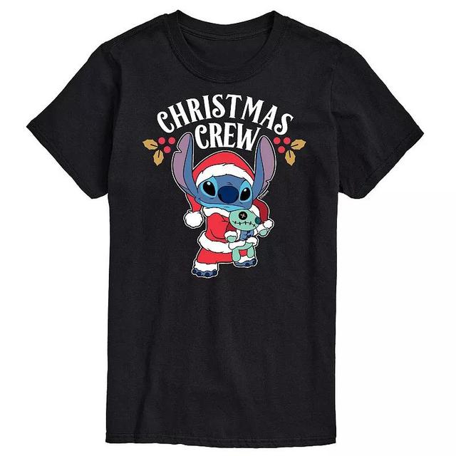 Disneys Lilo & Stitch Big & Tall Christmas Crew Graphic Tee, Mens Product Image