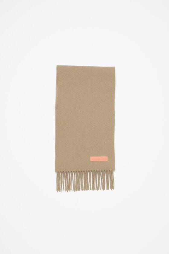 Fringe wool scarf - Narrow Product Image