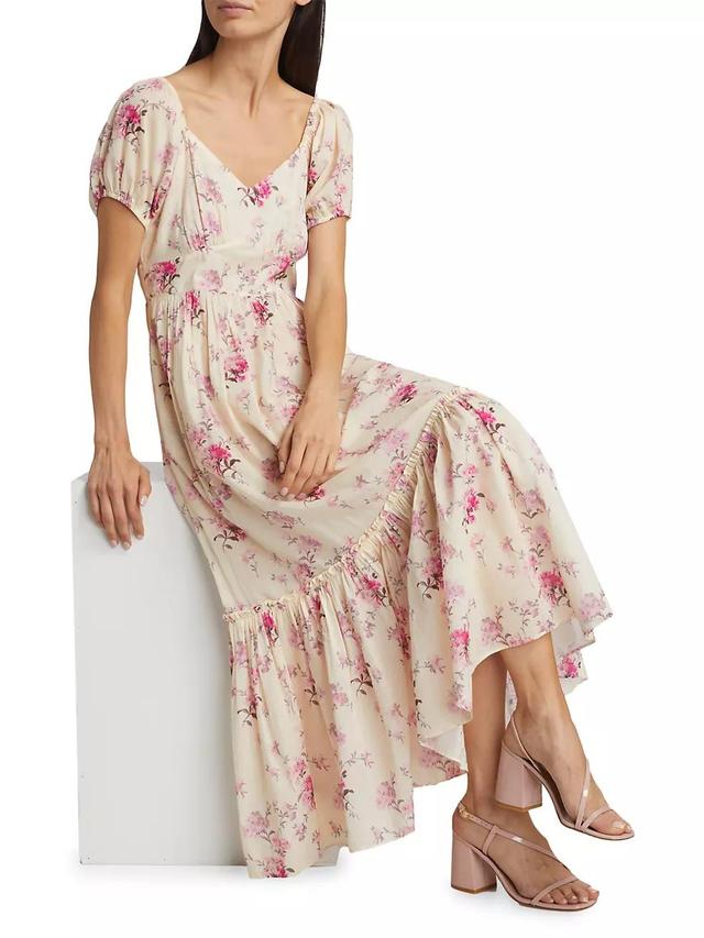 Angie Cotton Floral Midi-Dress Product Image