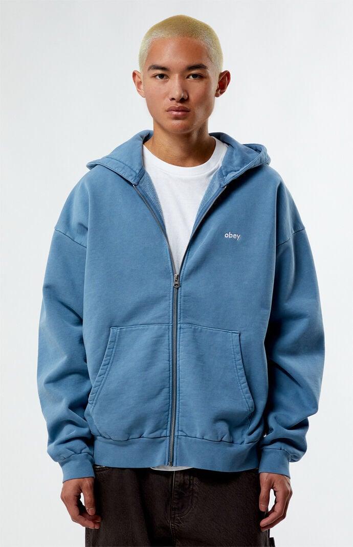 Obey Mens Lowercase Full Zip Hoodie product image