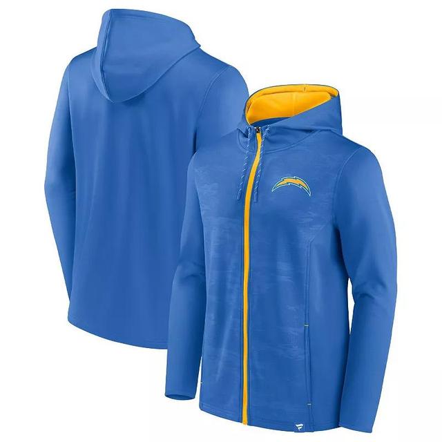 Mens Fanatics Powder Blue Los Angeles Chargers Ball Carrier Full-Zip Hoodie - Powder Blue Product Image