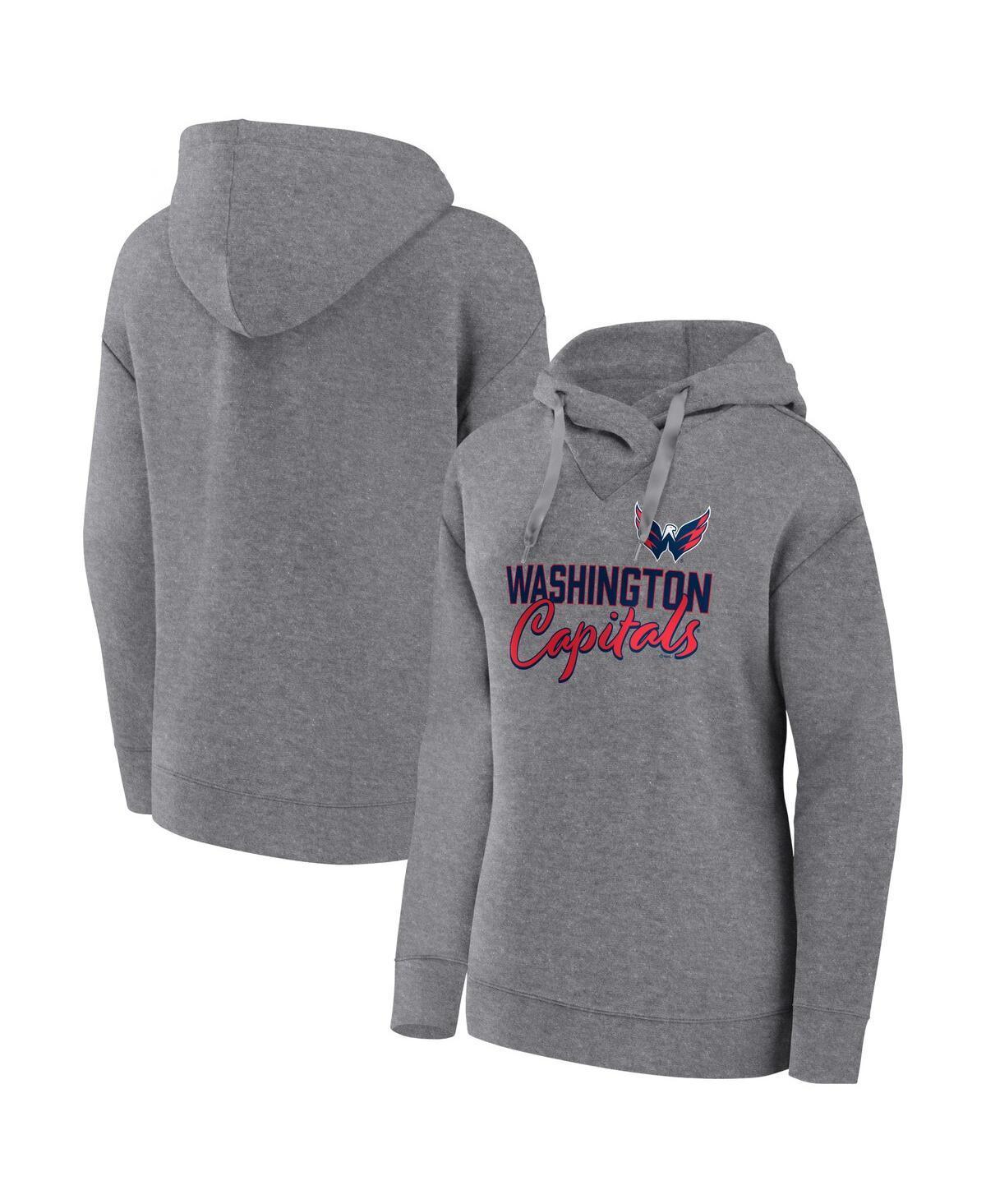 Womens Fanatics Branded Heather Gray Tampa Bay Lightning Script Favorite Pullover Hoodie Product Image