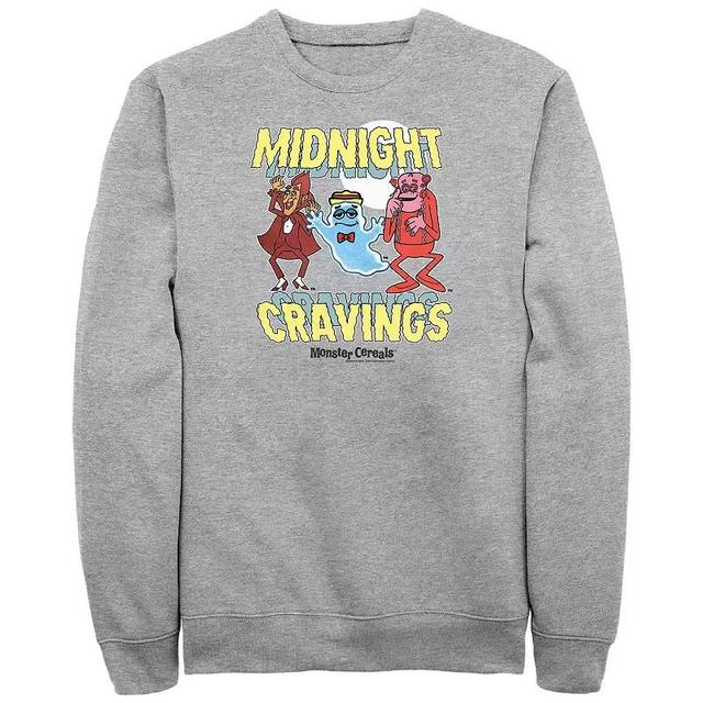 Mens Monster Cereals Midnight Cravings Graphic Fleece Athletic Grey Product Image