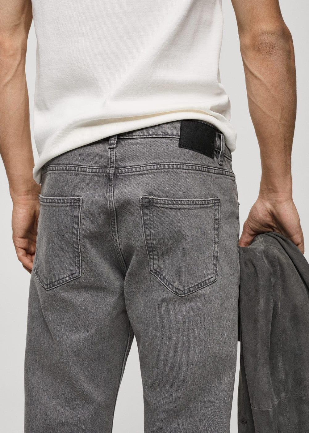 MANGO MAN - Ben tapered cropped jeans denim greyMen Product Image