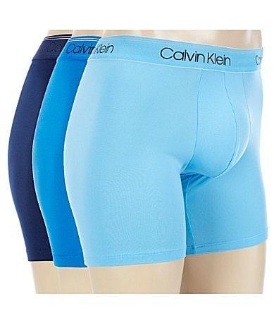 Calvin Klein Microfiber Stretch Wicking Boxer Briefs, Pack of 3 Product Image