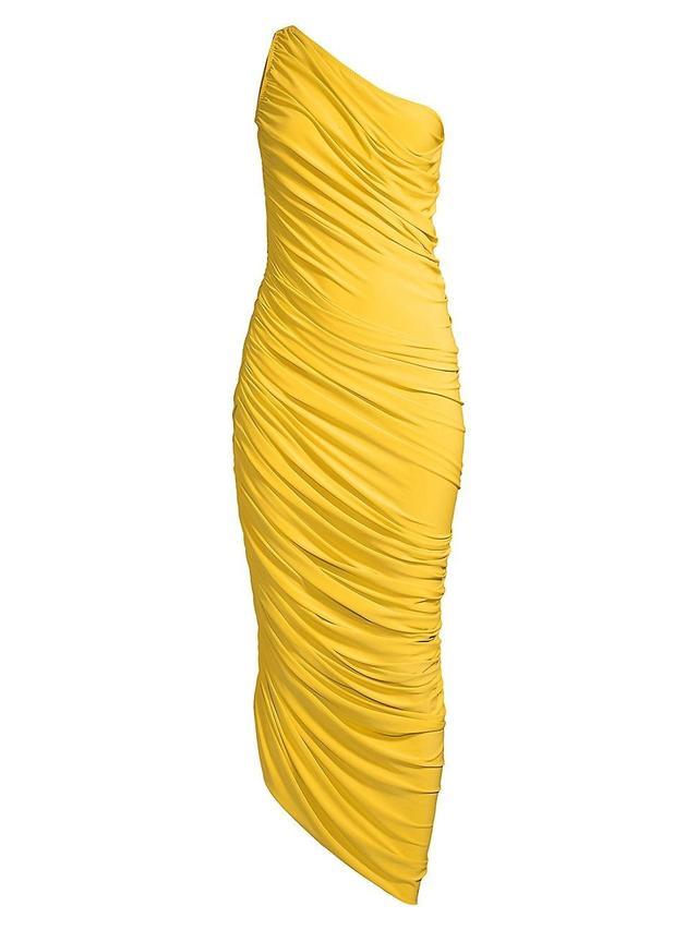 Womens Diana Ruched One-Shoulder Gown Product Image