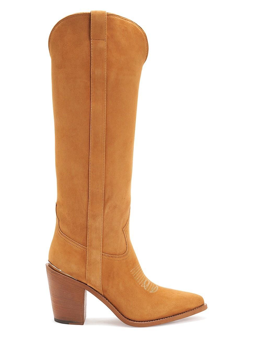 Womens Leigh Anne 90MM Suede Knee-High Boots Product Image