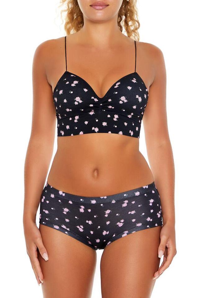 Seamless Rose Print Bralette | Forever 21 Product Image