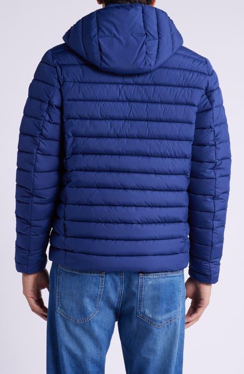 SAVE THE DUCK Juncus Quilted Hooded Jacket In Eclipse Blue Product Image