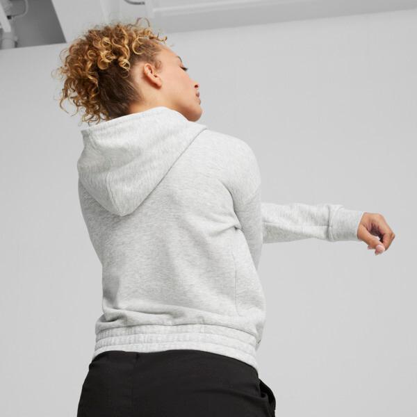 PUMA Train Favorite Women's Full-Zip Training Fleece in Light Grey Heather Product Image