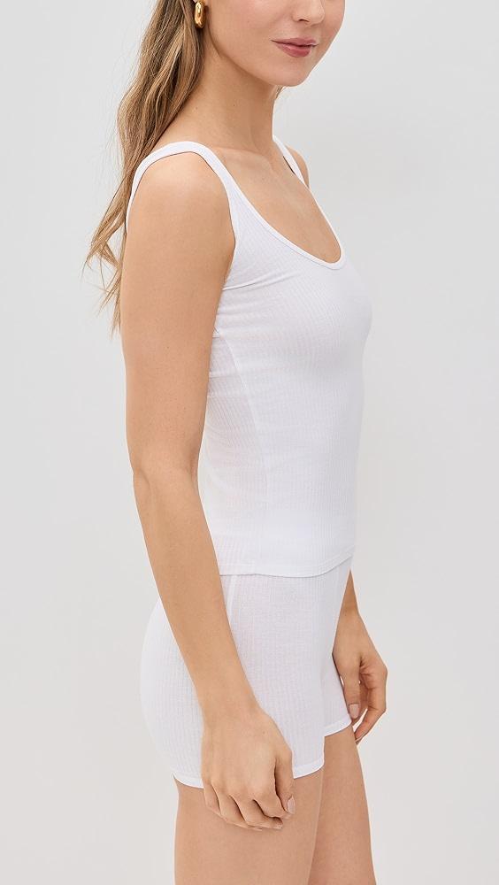 Stripe & Stare Scoop Neck Rib Tank | Shopbop Product Image