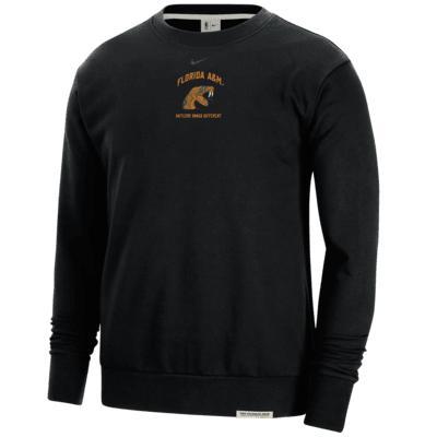 FAMU Standard Issue Men's Nike College Fleece Crew-Neck Sweatshirt Product Image