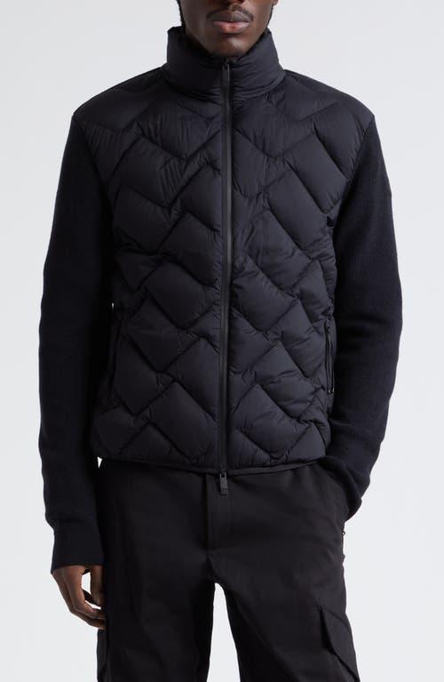 Moncler Zip Sweater Cardigan Black. (also in M, XL/1X). Product Image