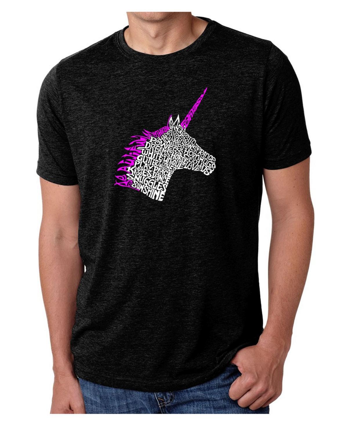 La Pop Art Mens Premium Word Art T-Shirt - Unicorn Product Image