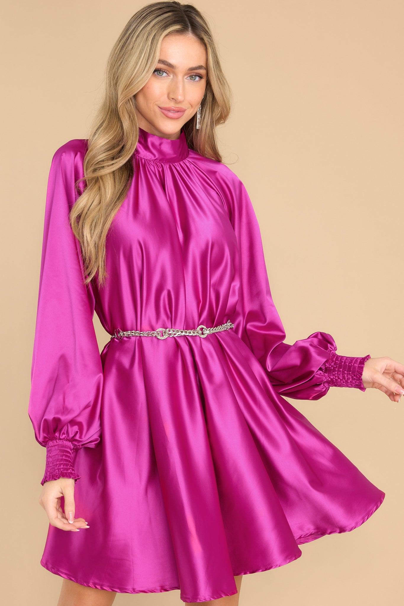 Aura Gift To Us Fuchsia Dress Product Image