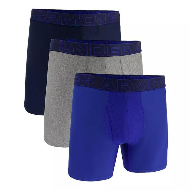 Mens Under Armour 3-pack Performance Tech 6-in. Boxer Briefs Product Image