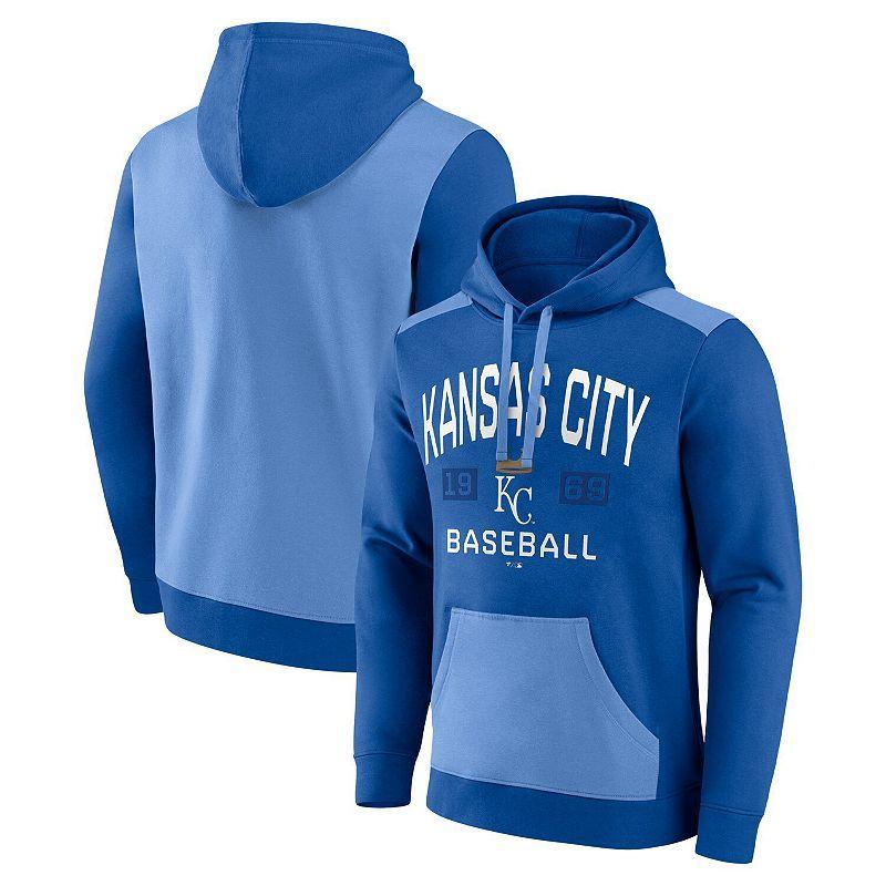 Mens Fanatics Branded Royal/Light Blue Kansas City Royals Chip In Pullover Hoodie Product Image