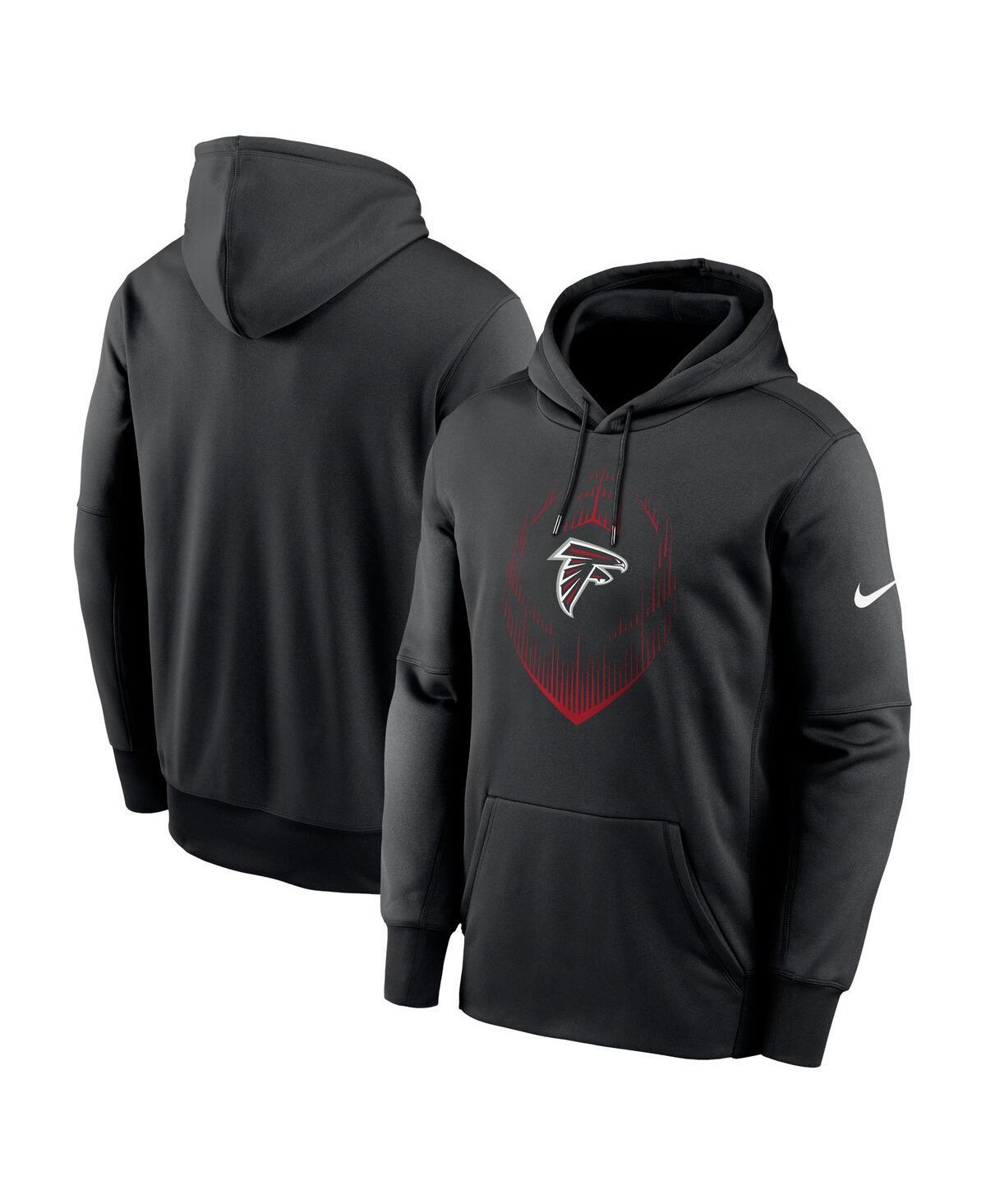 Nike Mens Black Atlanta Falcons Icon Performance Pullover Hoodie Product Image