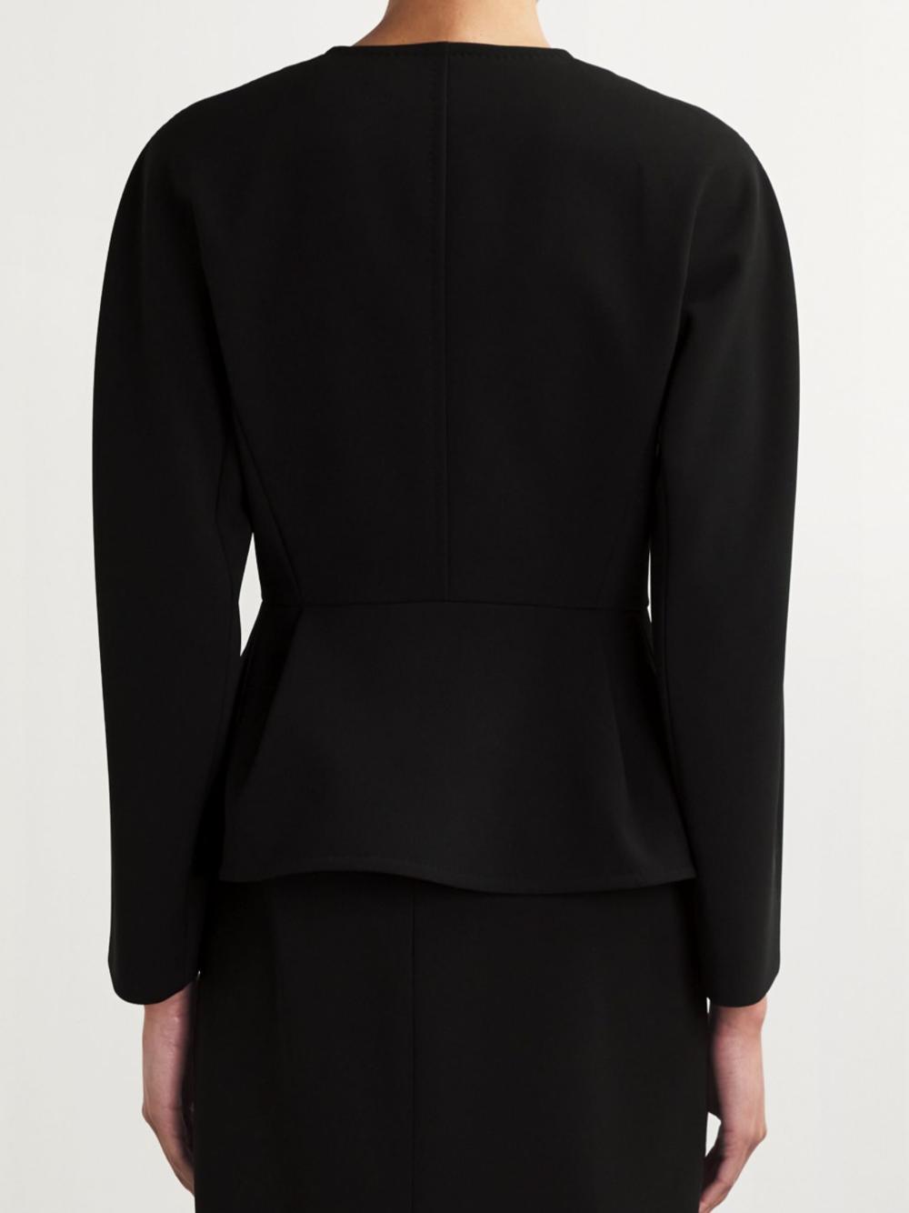 MAX MARA Fronda Double Breasted Peplum Jacket In Black Product Image