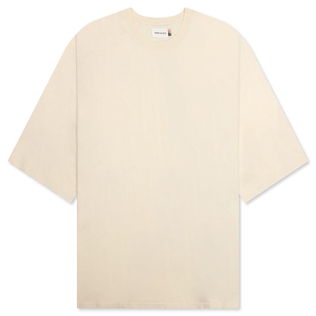 Crest Logo Box Tee - Cream Male Product Image