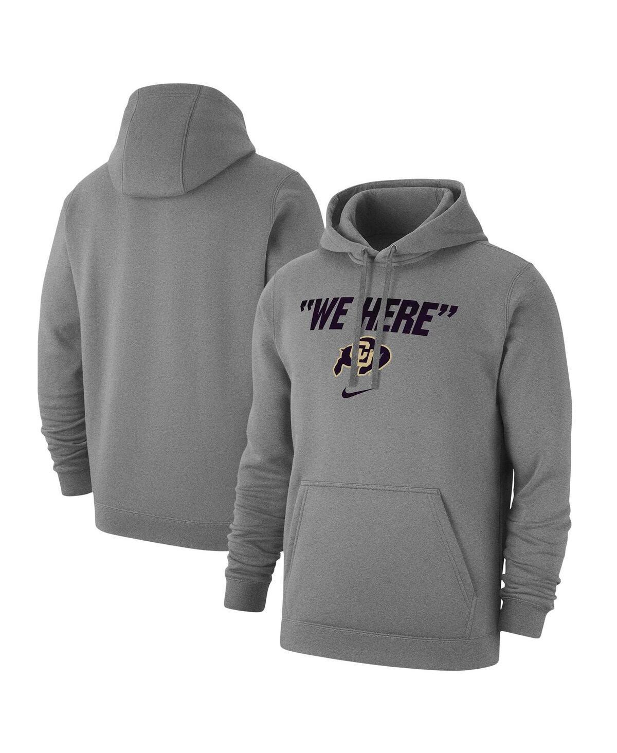 Mens Nike Gray Colorado Buffaloes We Here Club Fleece Pullover Hoodie Product Image