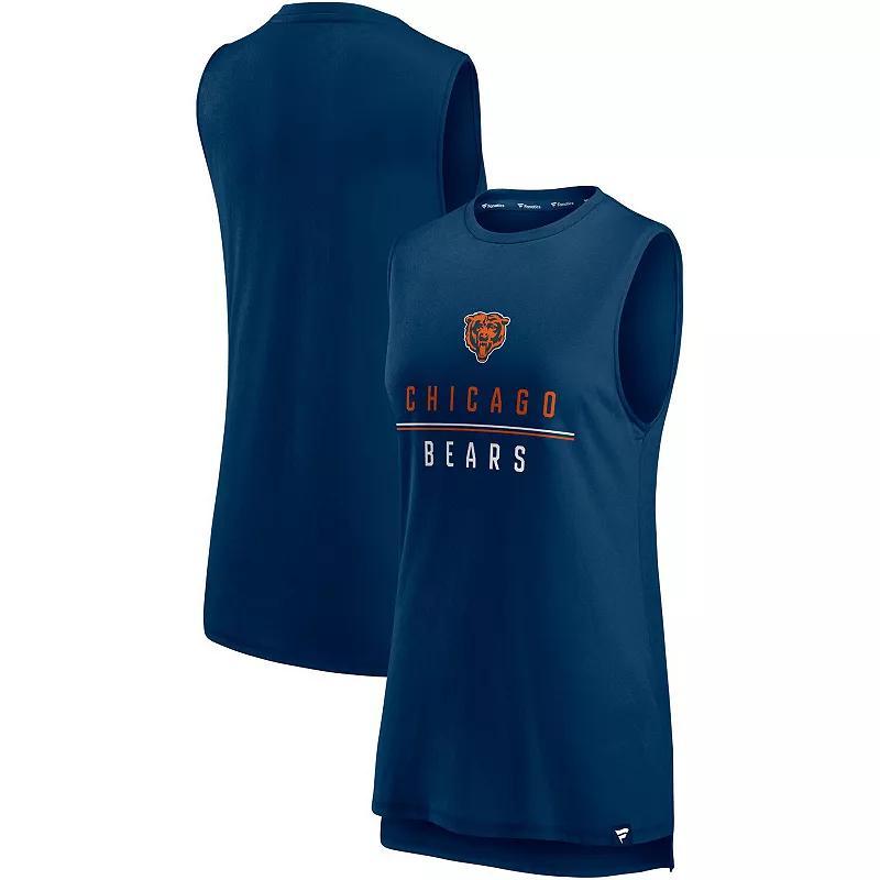 Womens Fanatics Navy Chicago Bears True Contender Tank Top Product Image