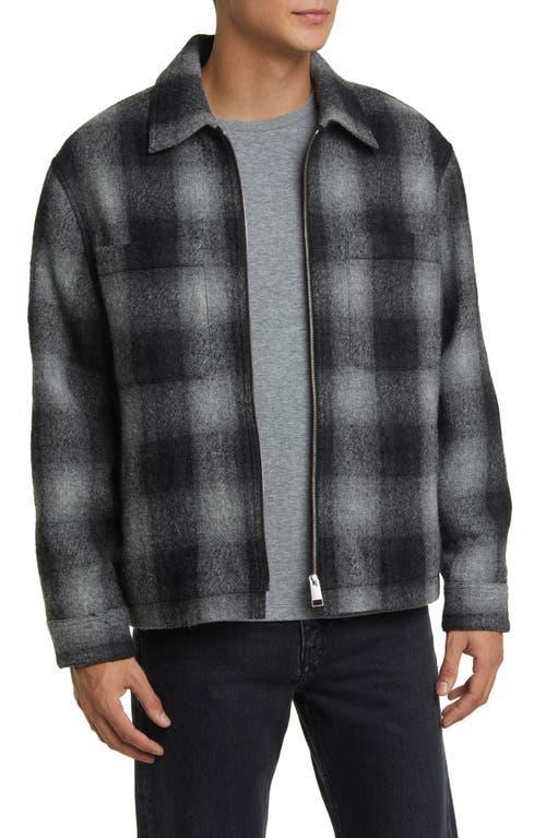 FRAME Shadow Check Wool Jacket Product Image