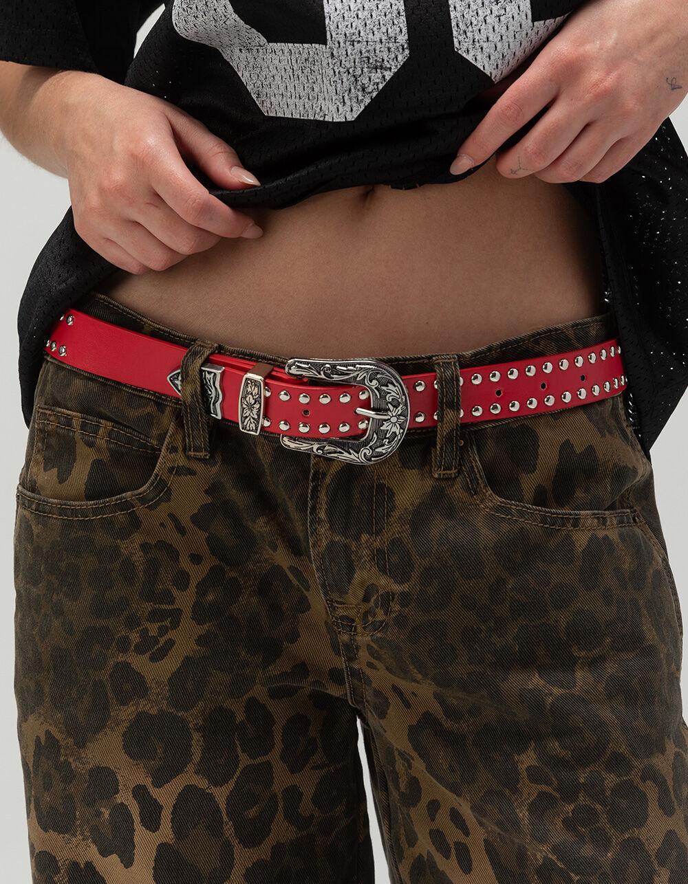 Western Buckle Stud Belt Product Image