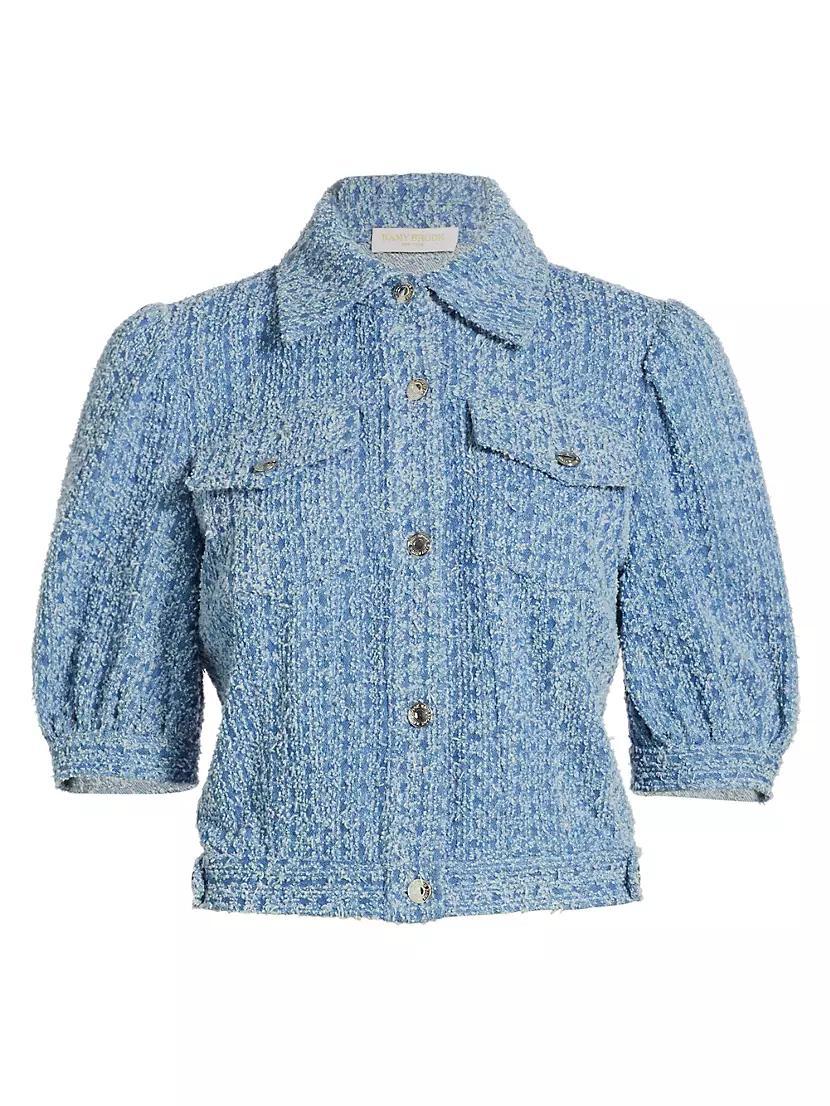 Ardith Bouclé Puff-Sleeve Jacket Product Image