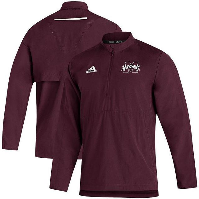 Mens Maroon Mississippi State Bulldogs 2021 Sideline Aeroready Quarter-Zip Jacket Product Image