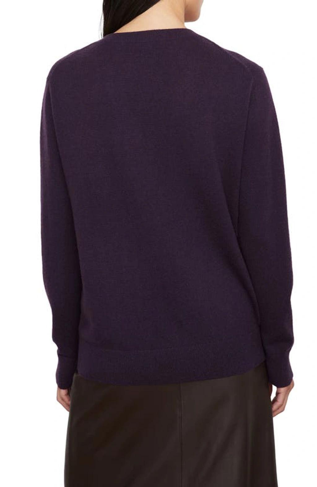 Weekend Cashmere Pullover Sweater In Dark Mulberry Product Image