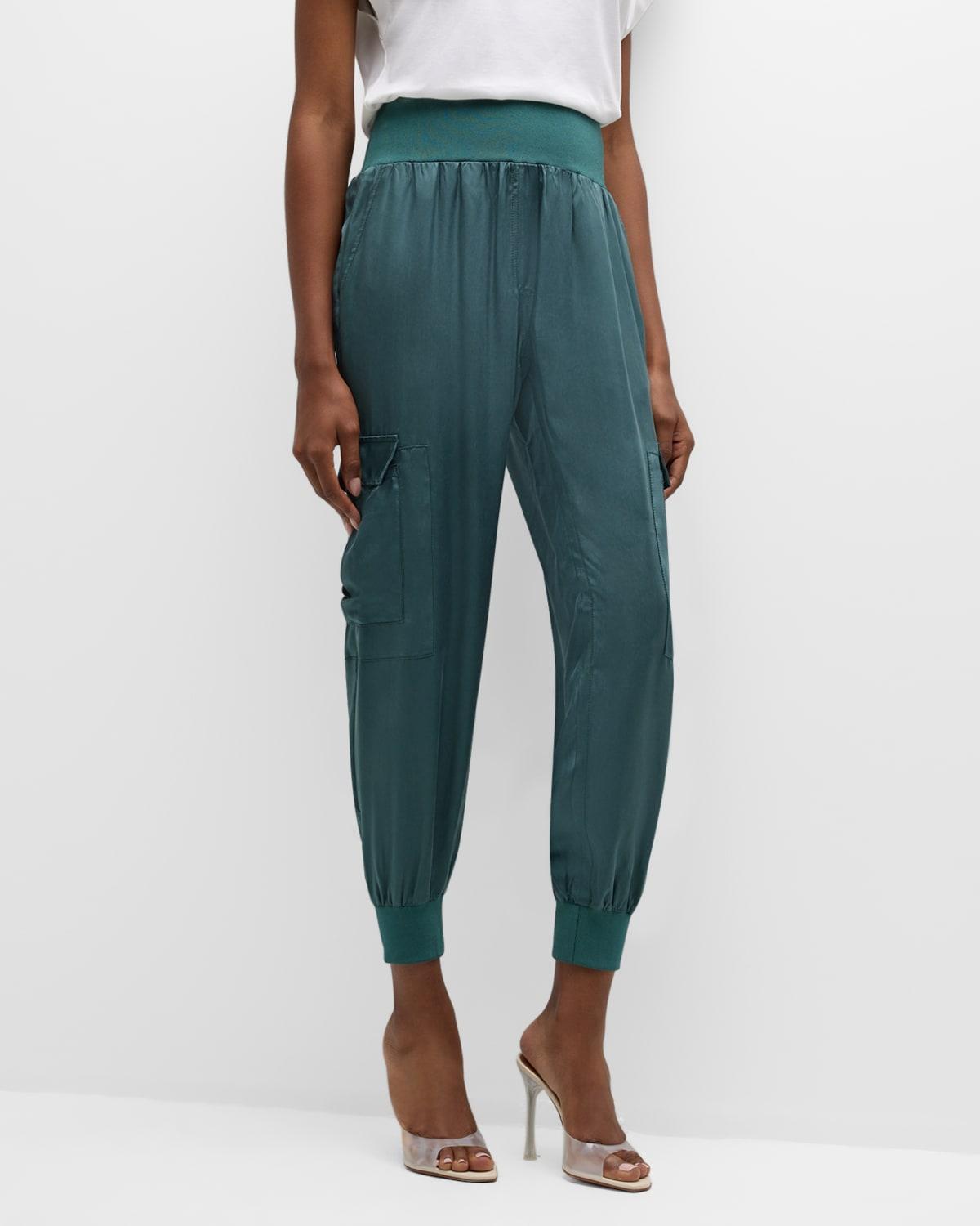 Tous Les Jours Giles Satin Jogger Pants Product Image