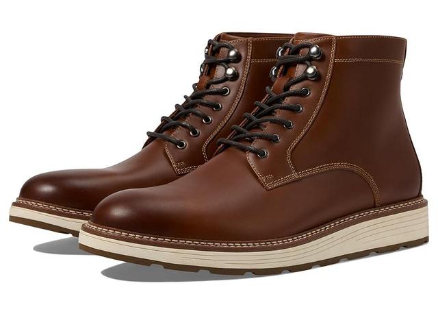 Johnston & Murphy Upton Lug Plain Toe Boots (Dark Waterproof Full Grain) Men's Boots Product Image