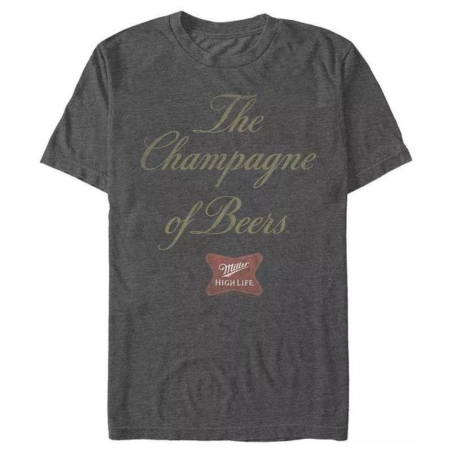 Mens Coors Light Champagne Beer Graphic Tee Grey Heather Product Image