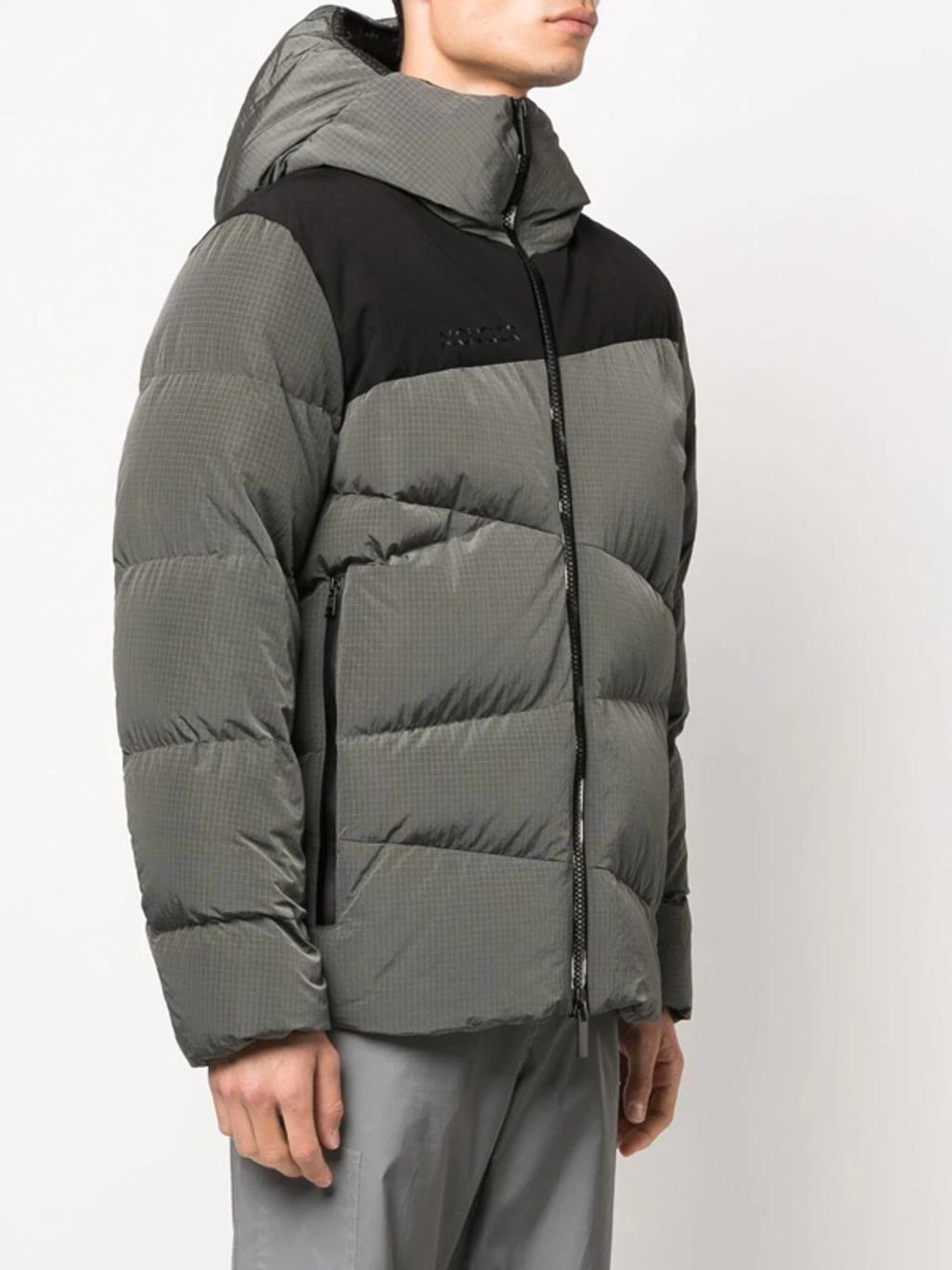 Gray Tacana Short Down Jacket In Grey Product Image