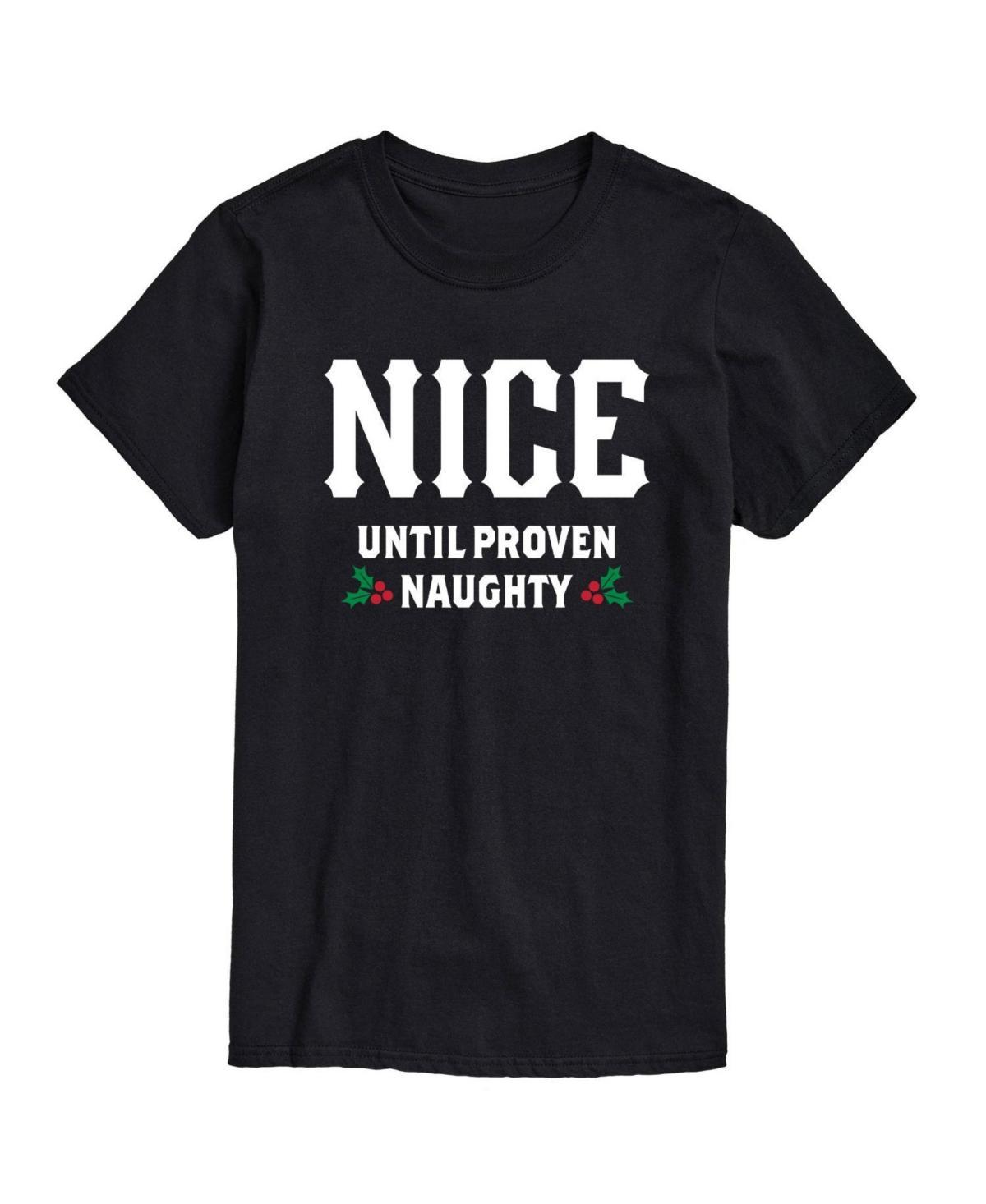 Mens Nice Until Proven Naughty Tee Black Product Image