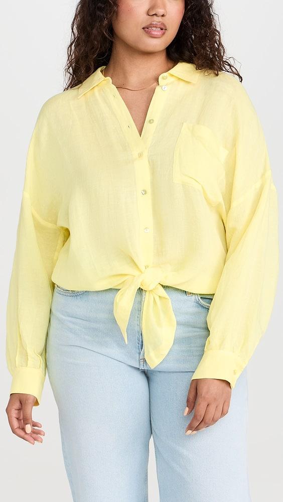 L'AGENCE Talitha Tie Blouse | Shopbop Product Image