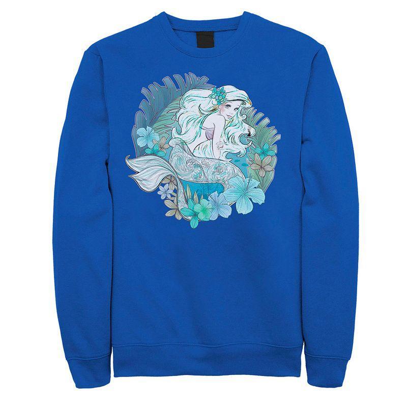 Mens Disney Little Mermaid Ariel Watercolors Sweatshirt Product Image