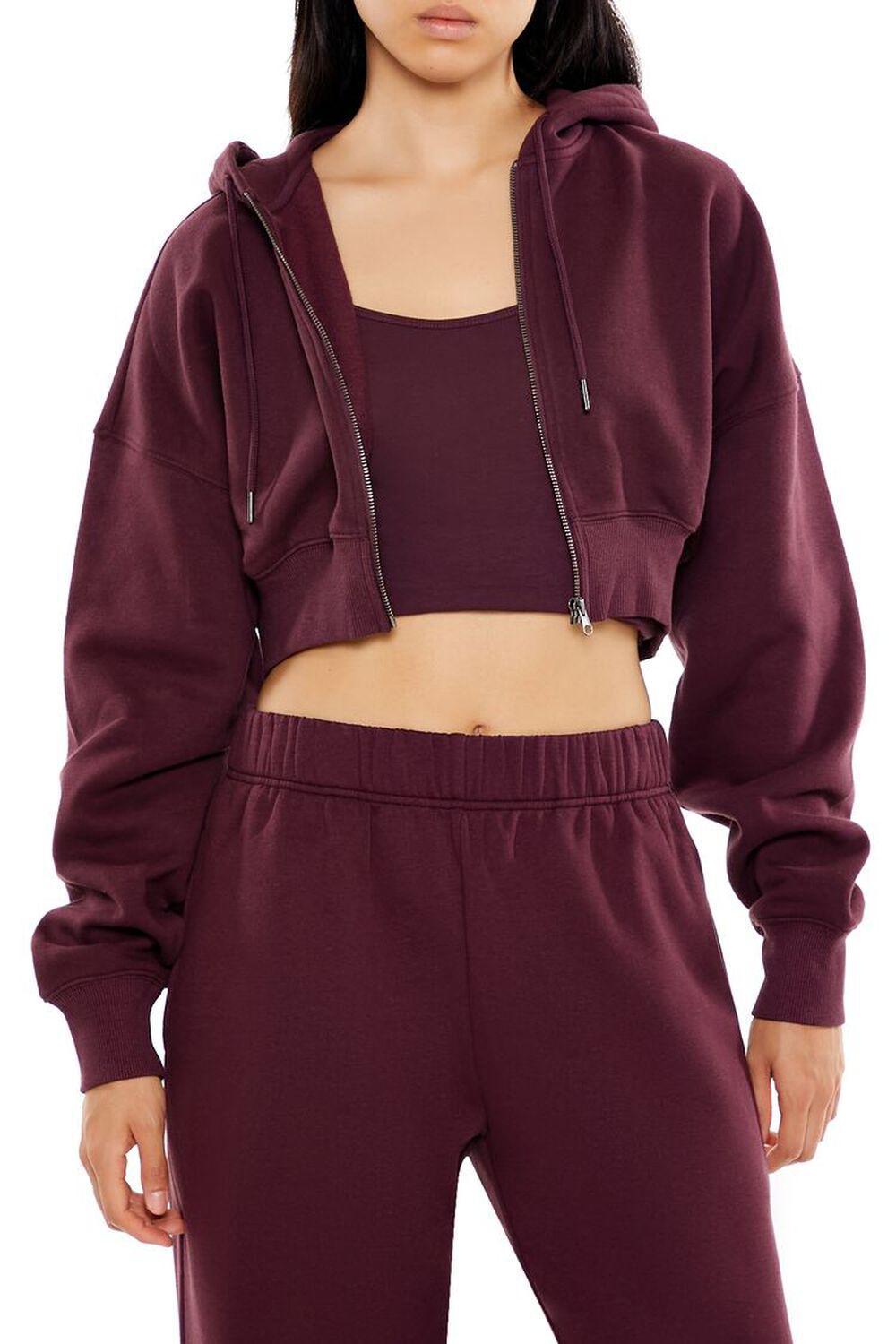 Cropped Zip-Up Hoodie | Forever 21 Product Image