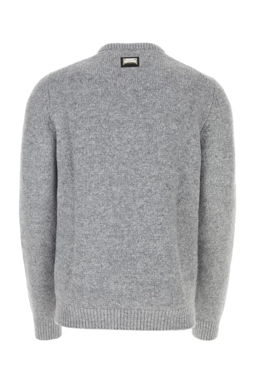 Grey Nylon Blend Sweater In Black Product Image