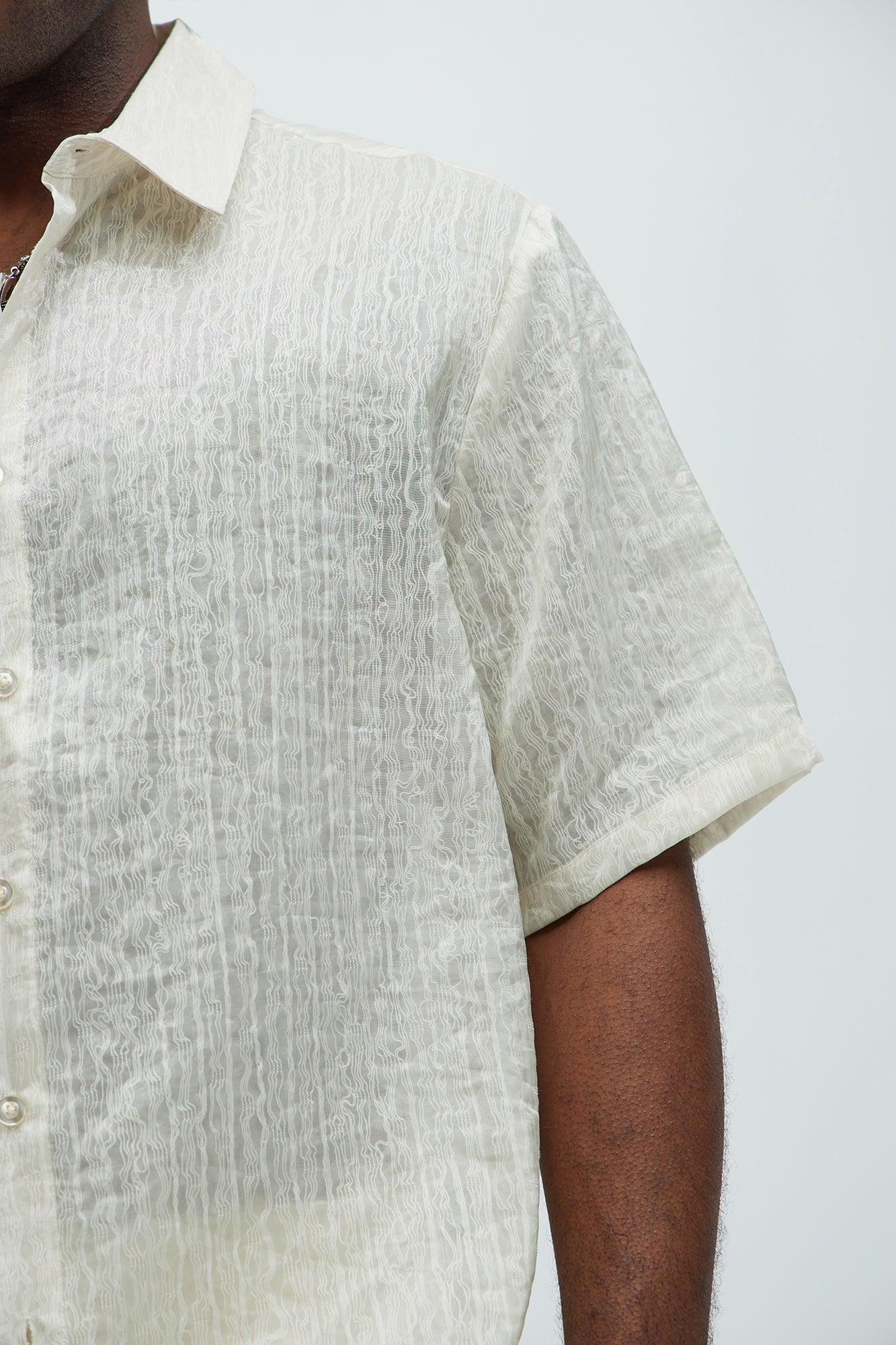 Prado Short Sleeve Shirt - Cream Product Image