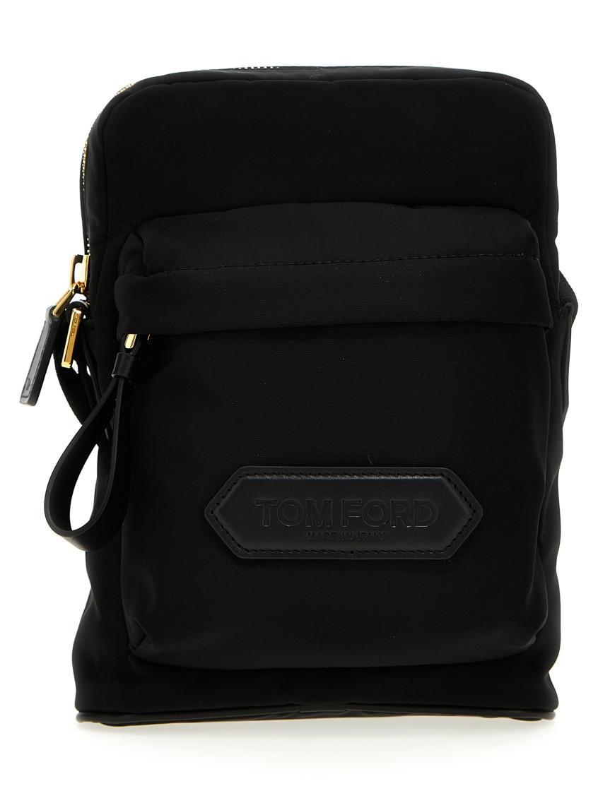 Black Zip Messenger Bag Product Image