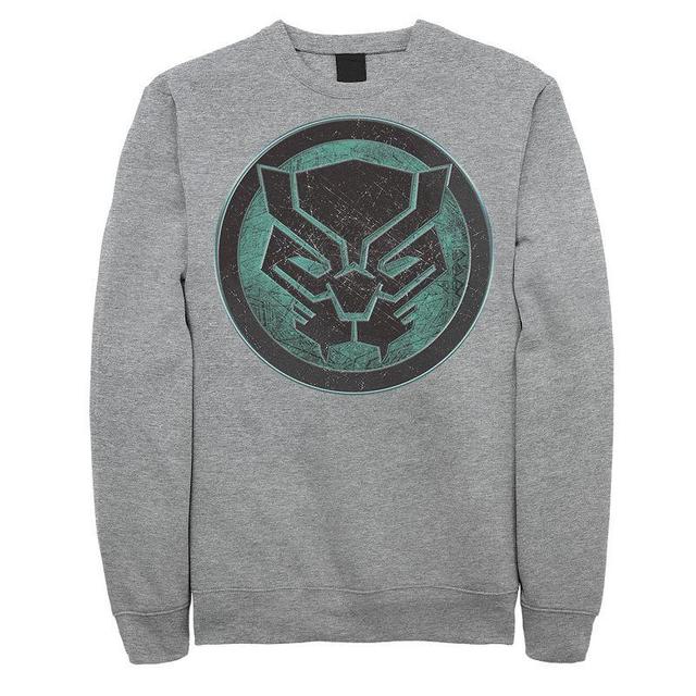 Mens Marvel Avengers Black Panther Symbol Fleece Athletic Grey Product Image