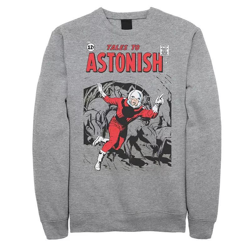 Big & Tall Marvel Tales of the Astonishing Ant-Man Comic-book Superhero Fleece Sweatshirt, Mens Athletic Grey Product Image